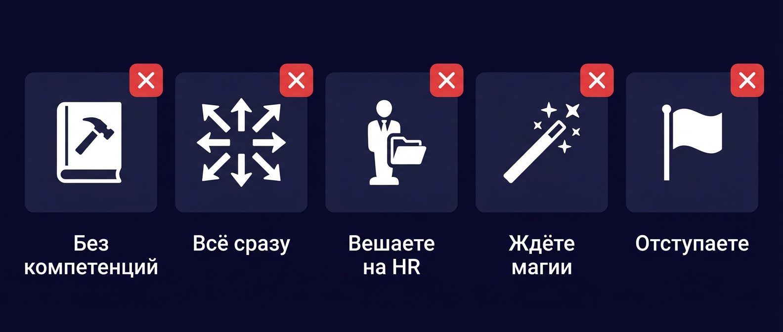 5 типичных ошибок при наведении порядка в бизнесе