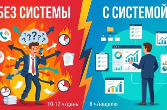 Систематизация бизнеса — трансформация хаоса в порядок, инфографика до и после