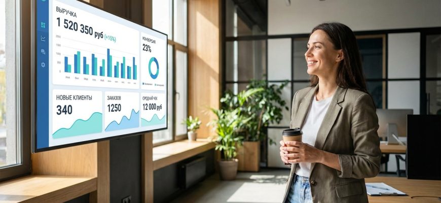Дашборд для бизнеса — панель с ключевыми показателями