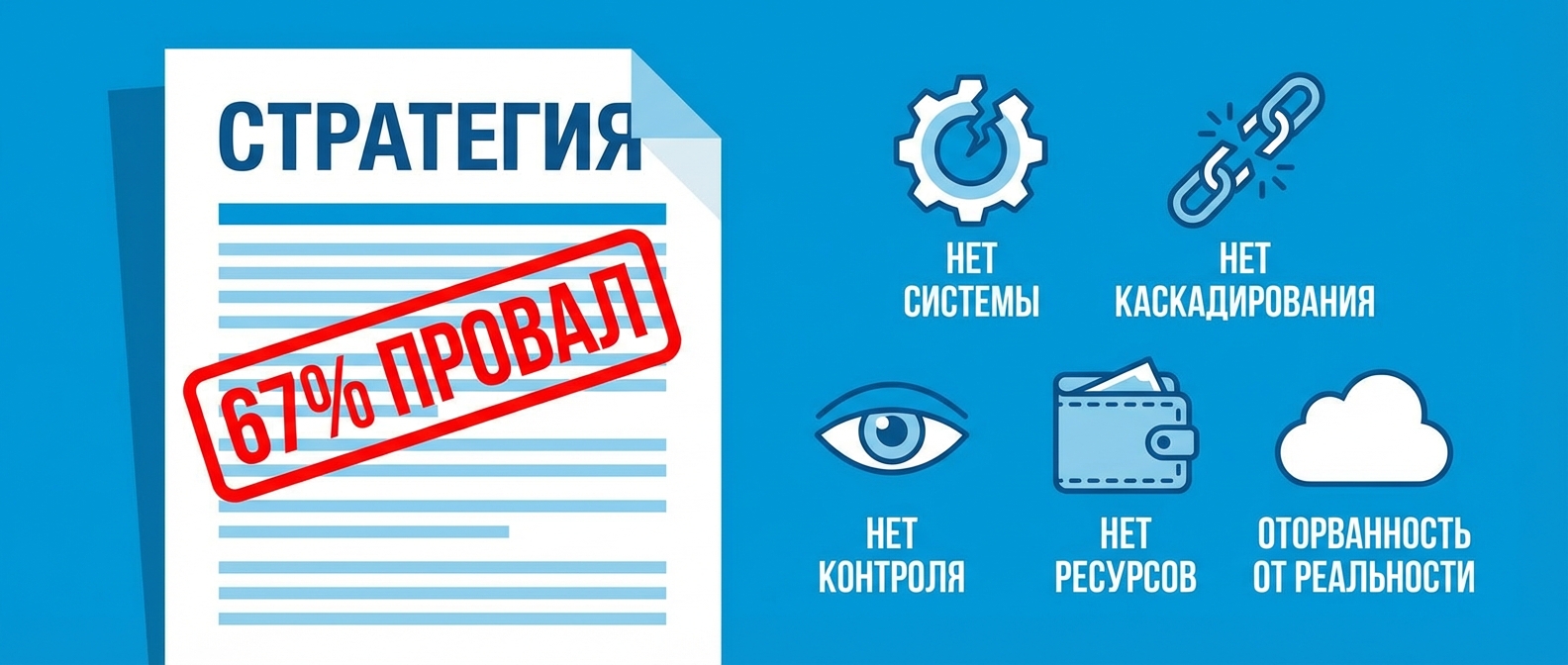 Почему стратегии не работают: 5 главных причин провала
