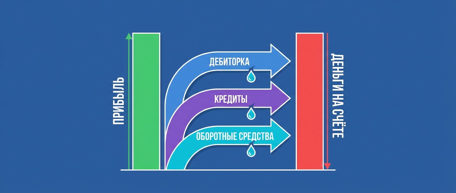 Прибыль есть а денег нет — три причины парадокса