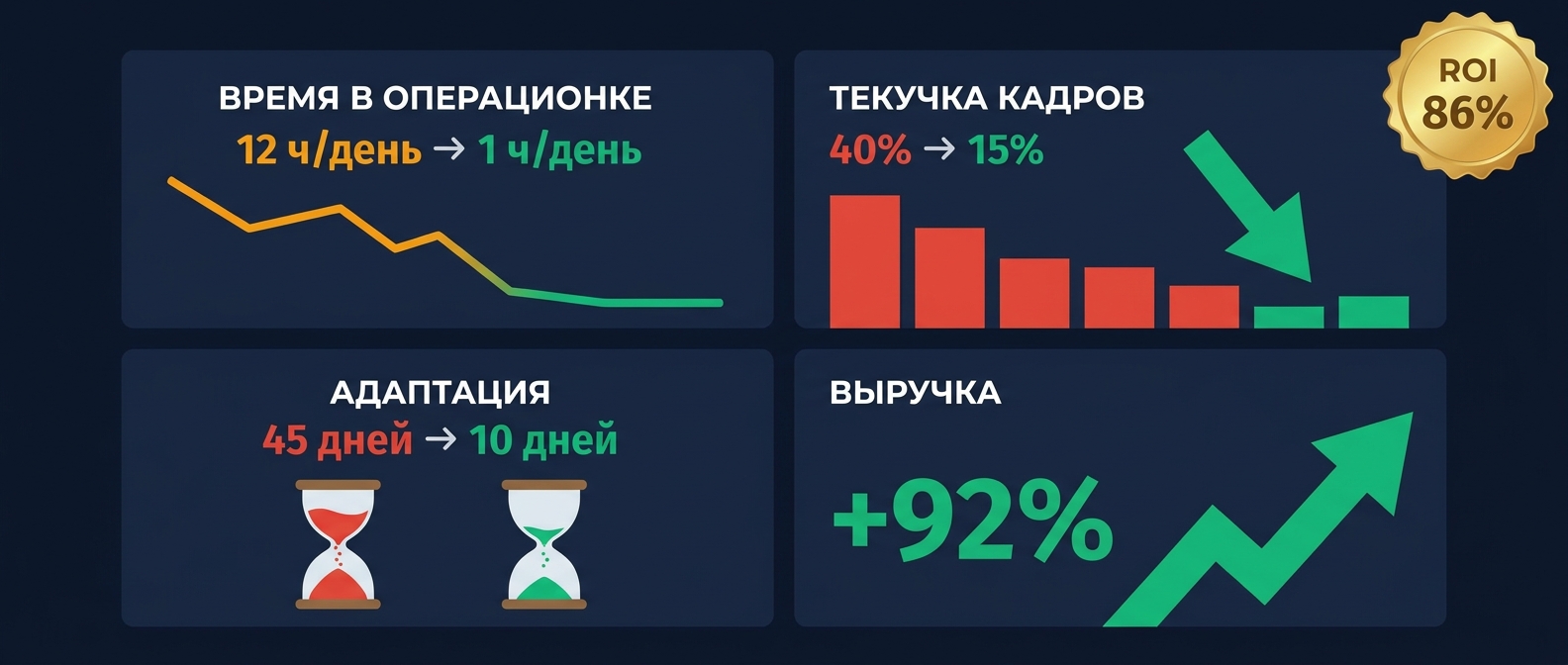 Результаты работы с консалтингом для малого бизнеса — измеримые метрики до и после