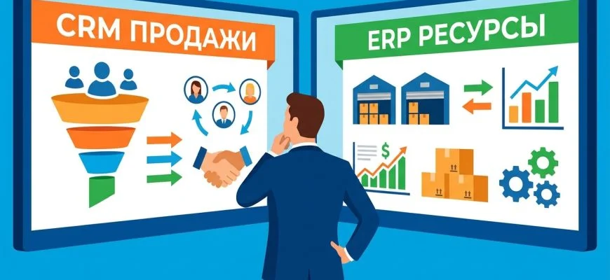 ERP или CRM: в чём разница между системами и что нужно бизнесу
