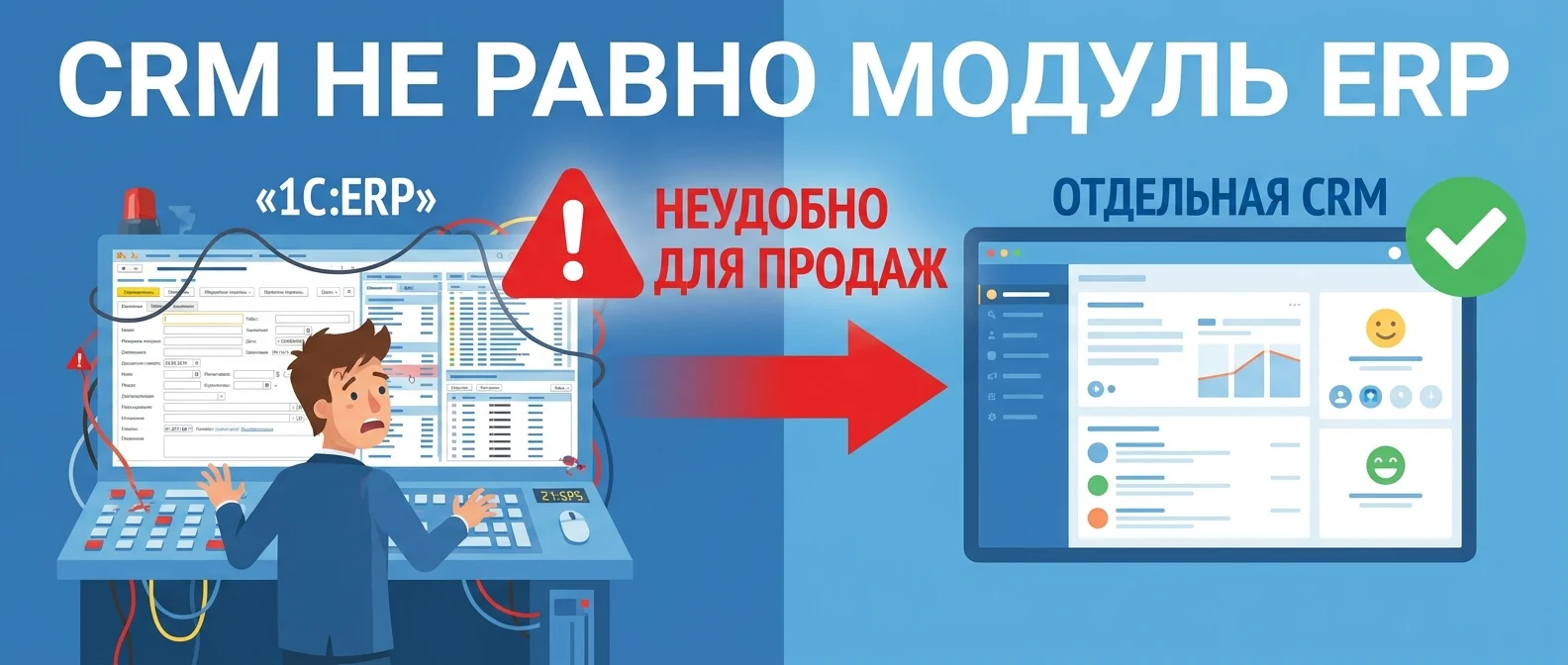 Ошибка внедрения CRM внутри 1С:ERP