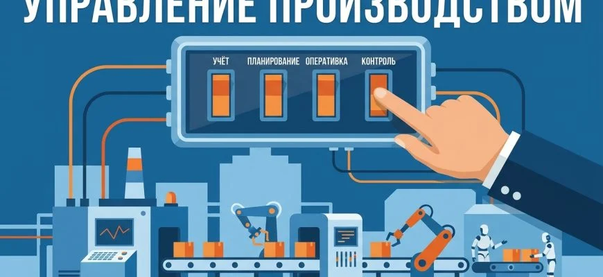 Управление производством — система из четырёх блоков вместо ручного управления