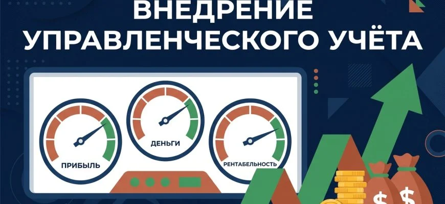 Внедрение управленческого учёта — панель приборов бизнеса: прибыль, деньги, рентабельность