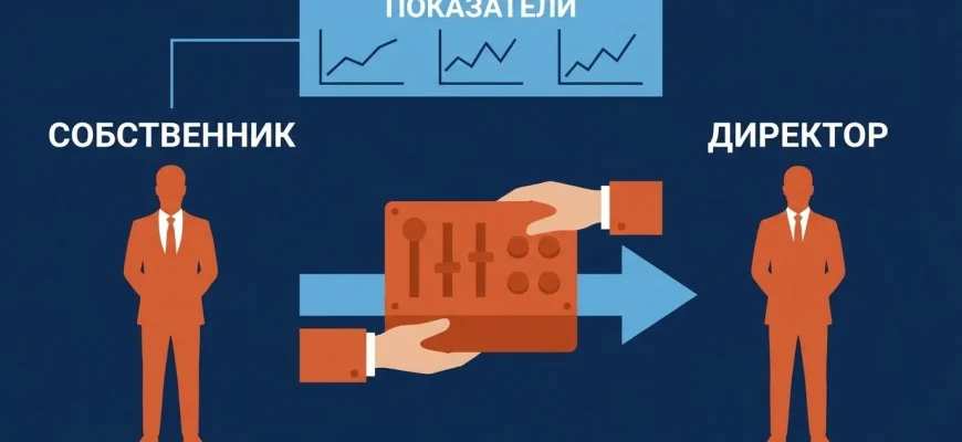Передача операционного управления: пульт переходит от собственника к директору, показатели остаются у собственника