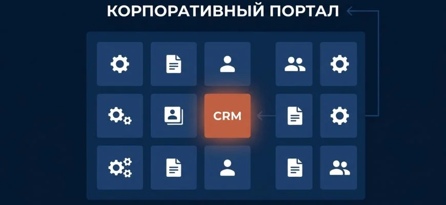 Битрикс — это корпоративный портал: CRM лишь один из разделов системы