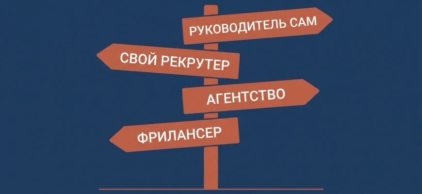 Агентство по подбору персонала, свой рекрутер, фрилансер или поиск силами руководителя
