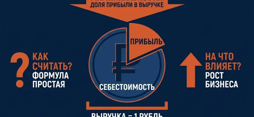 Маржинальность: доля прибыли в каждом рубле выручки