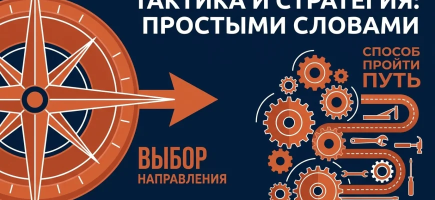 Тактика и стратегия: выбор направления против способа его пройти