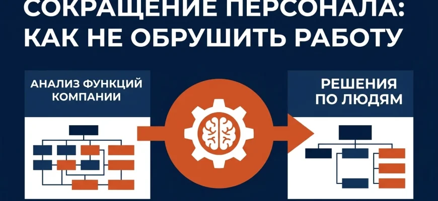 Сокращение персонала: сначала функции компании, потом решения по людям