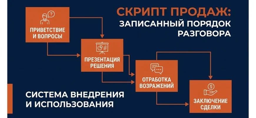 Скрипт продаж: записанный порядок разговора менеджера с клиентом