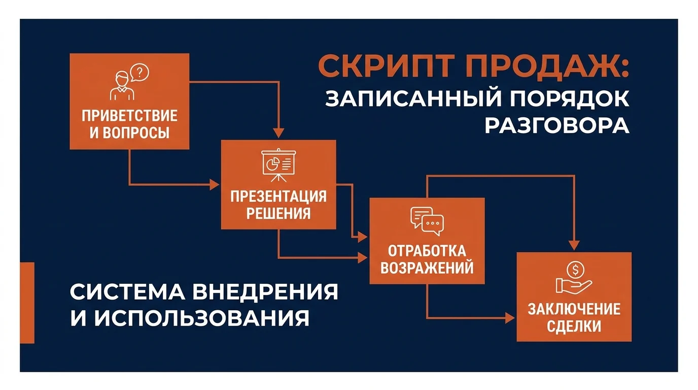 Скрипт продаж: записанный порядок разговора менеджера с клиентом