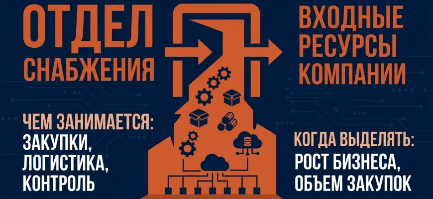 Отдел снабжения: кто в компании отвечает за то, что приходит внутрь