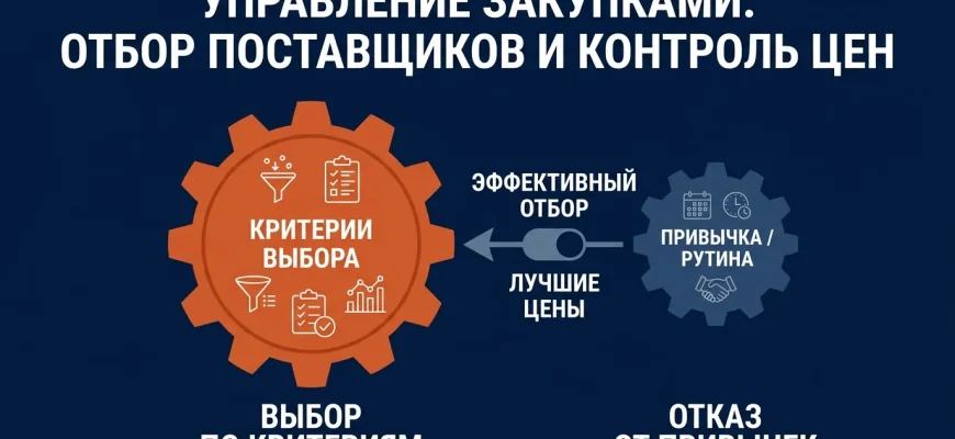 Управление закупками: отбор поставщиков по критериям вместо привычки