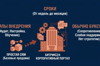 Внедрение Битрикс24: корпоративный портал вместо просто CRM