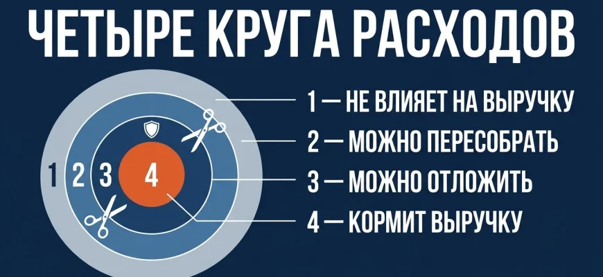 Сокращение расходов: четыре круга затрат и порядок, в котором их режут