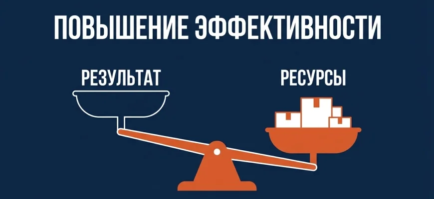 Повышение эффективности бизнеса: отношение результата к затраченным ресурсам