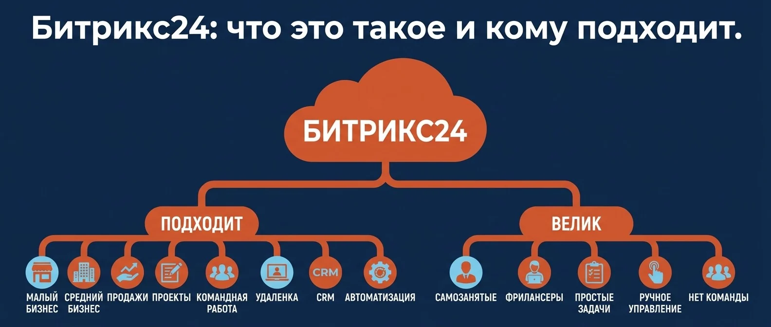 Кому Битрикс24 подходит, а кому велик: критерии выбора